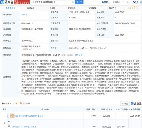京東在京成立服務(wù)科技新公司，聚焦工程與技術(shù)創(chuàng)新研發(fā)